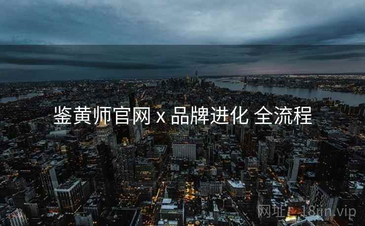 鉴黄师官网 x 品牌进化 全流程