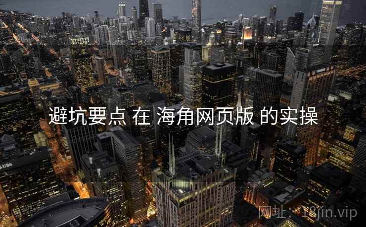 避坑要点 在 海角网页版 的实操