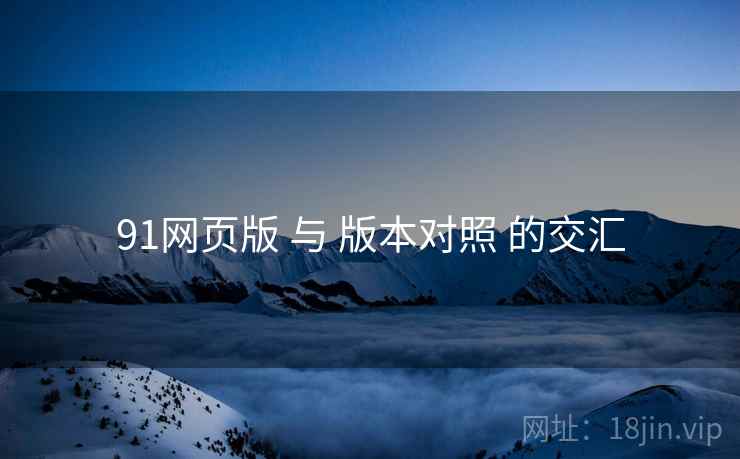 91网页版 与 版本对照 的交汇