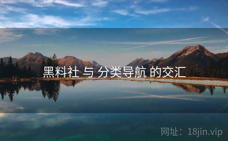 黑料社 与 分类导航 的交汇