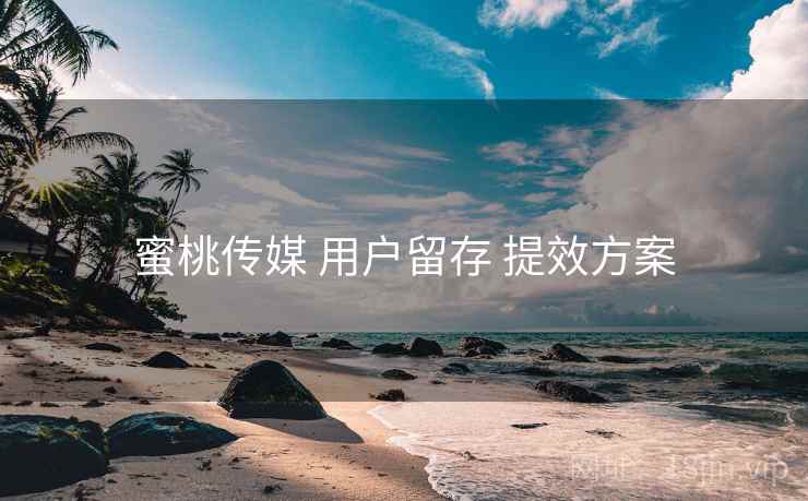 蜜桃传媒 用户留存 提效方案