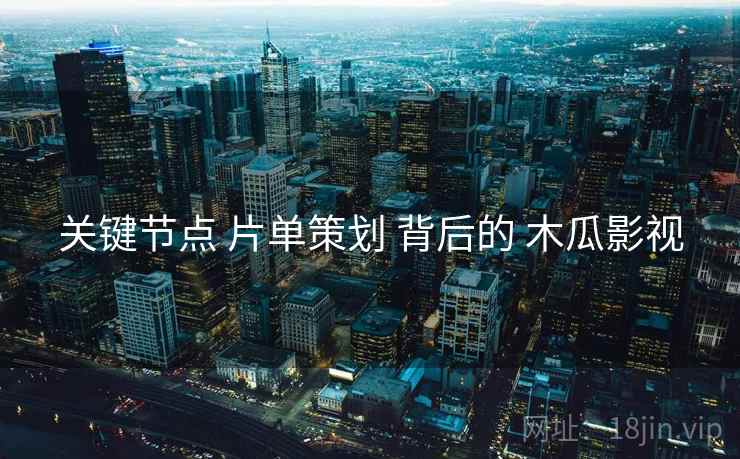 关键节点 片单策划 背后的 木瓜影视